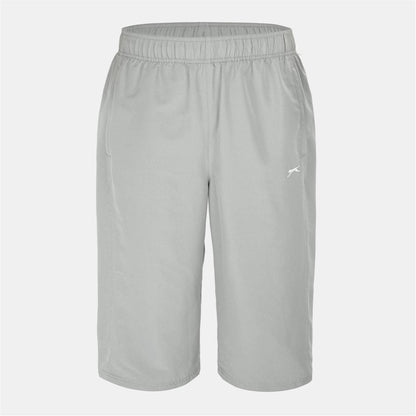 Light Grey - Front - Slazenger Mens 3-4 Length Tracksuit Bottoms