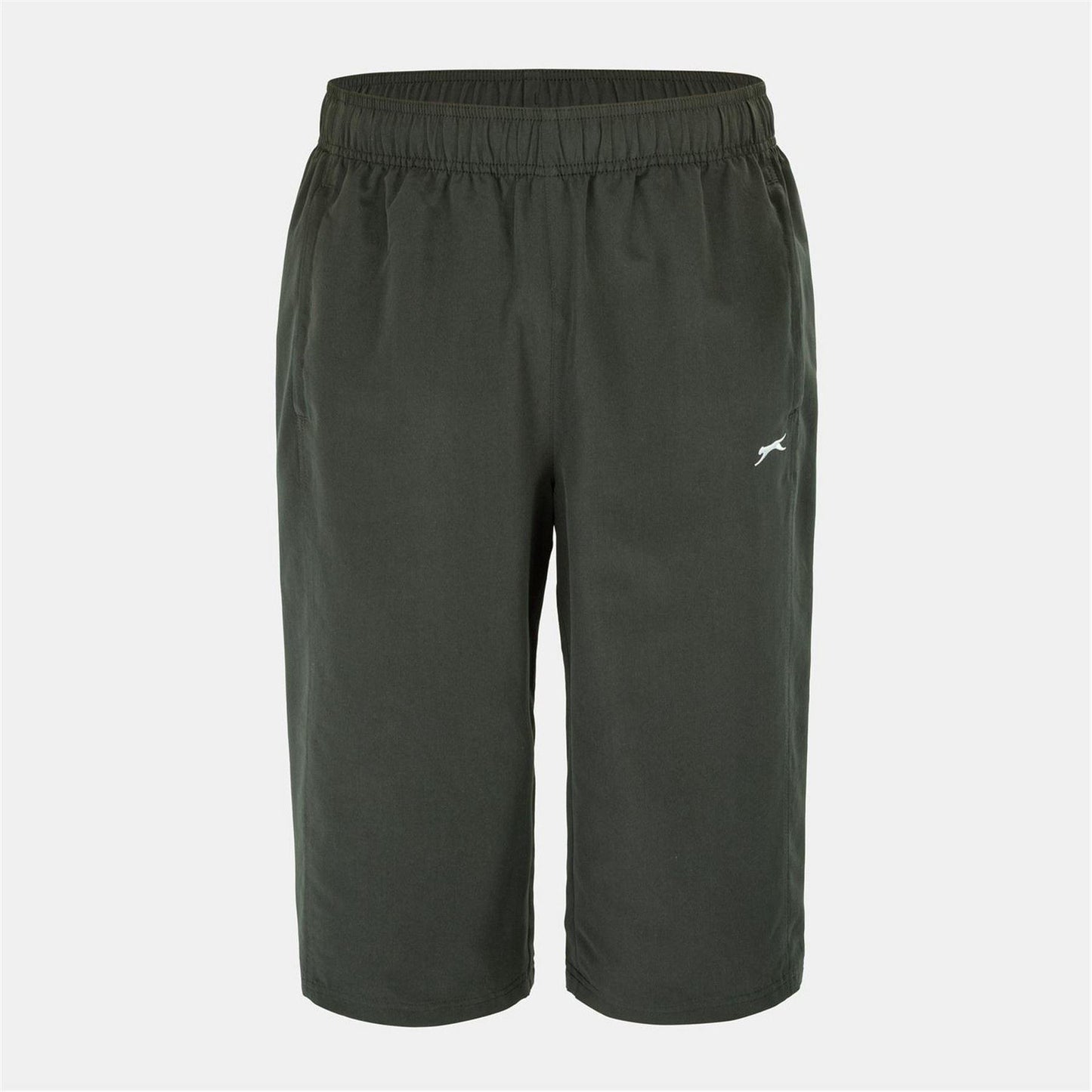 Charcoal - Back - Slazenger Mens 3-4 Length Tracksuit Bottoms
