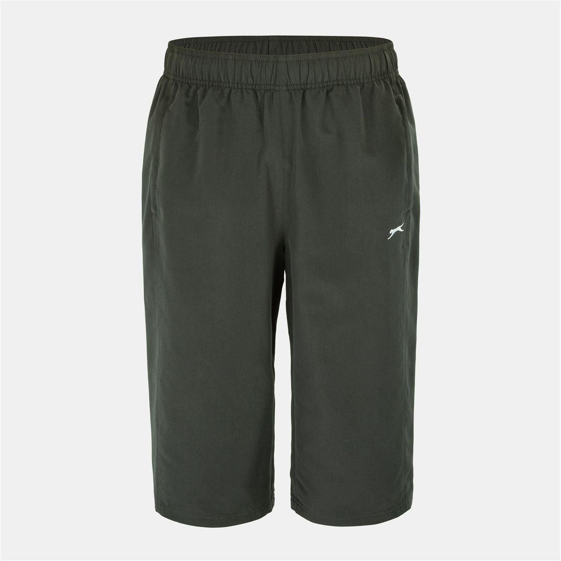 Charcoal - Back - Slazenger Mens 3-4 Length Tracksuit Bottoms