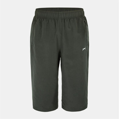 Charcoal - Back - Slazenger Mens 3-4 Length Tracksuit Bottoms