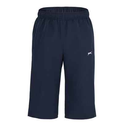 Navy - Front - Slazenger Mens 3-4 Length Tracksuit Bottoms