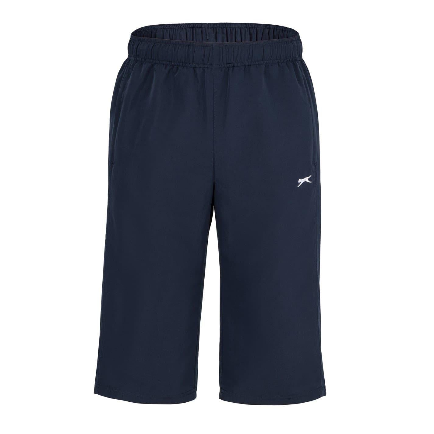 Charcoal - Side - Slazenger Mens 3-4 Length Tracksuit Bottoms