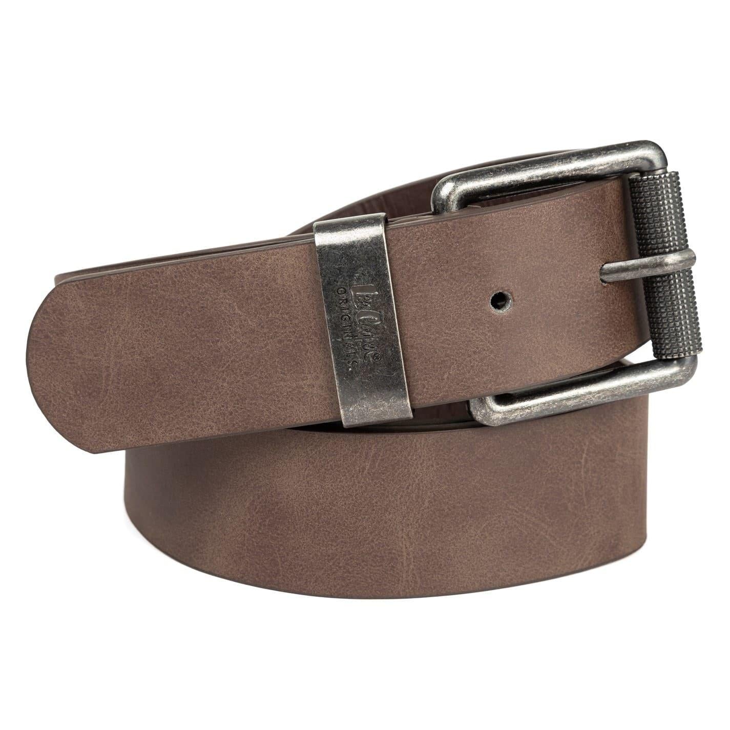 Black - Lifestyle - Lee Cooper Mens PU Belt