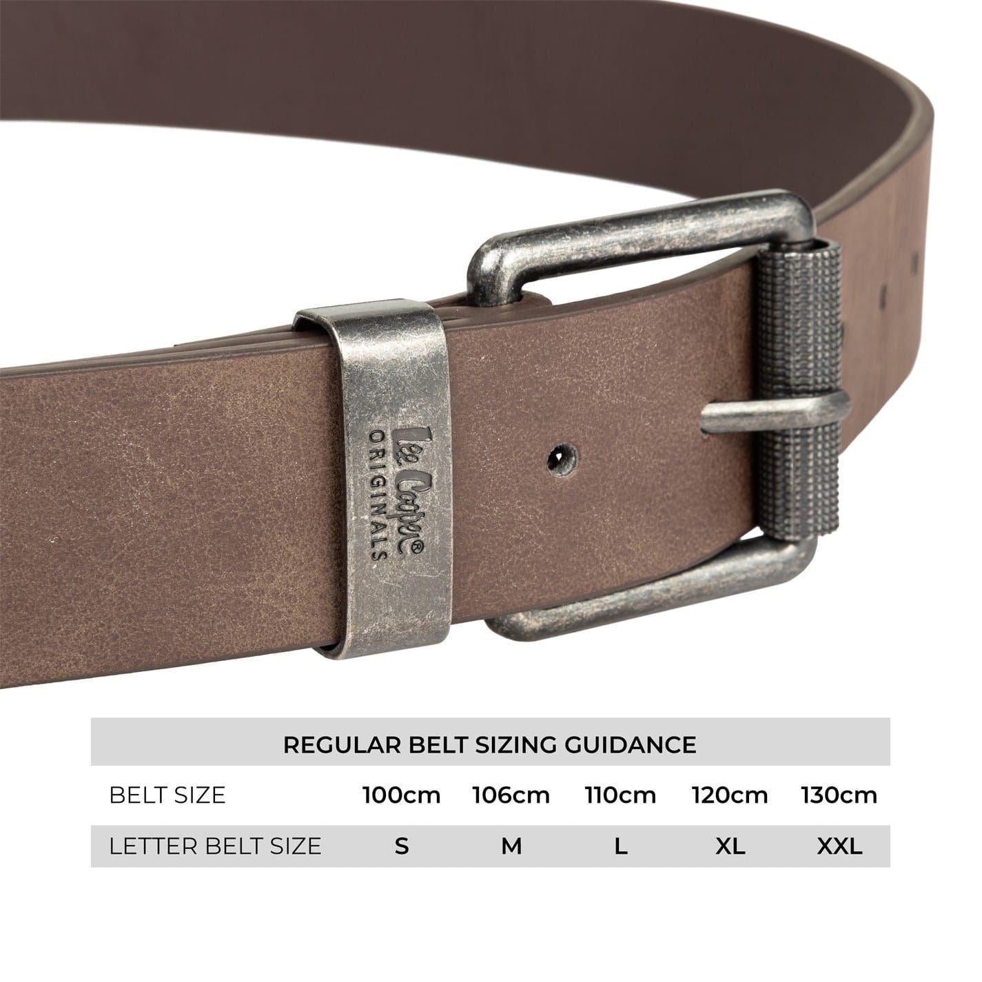 Brown - Lifestyle - Lee Cooper Mens PU Belt