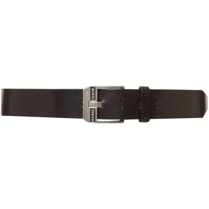 Black - Back - Diesel Mens Bluestar Buffalo Leather Belt