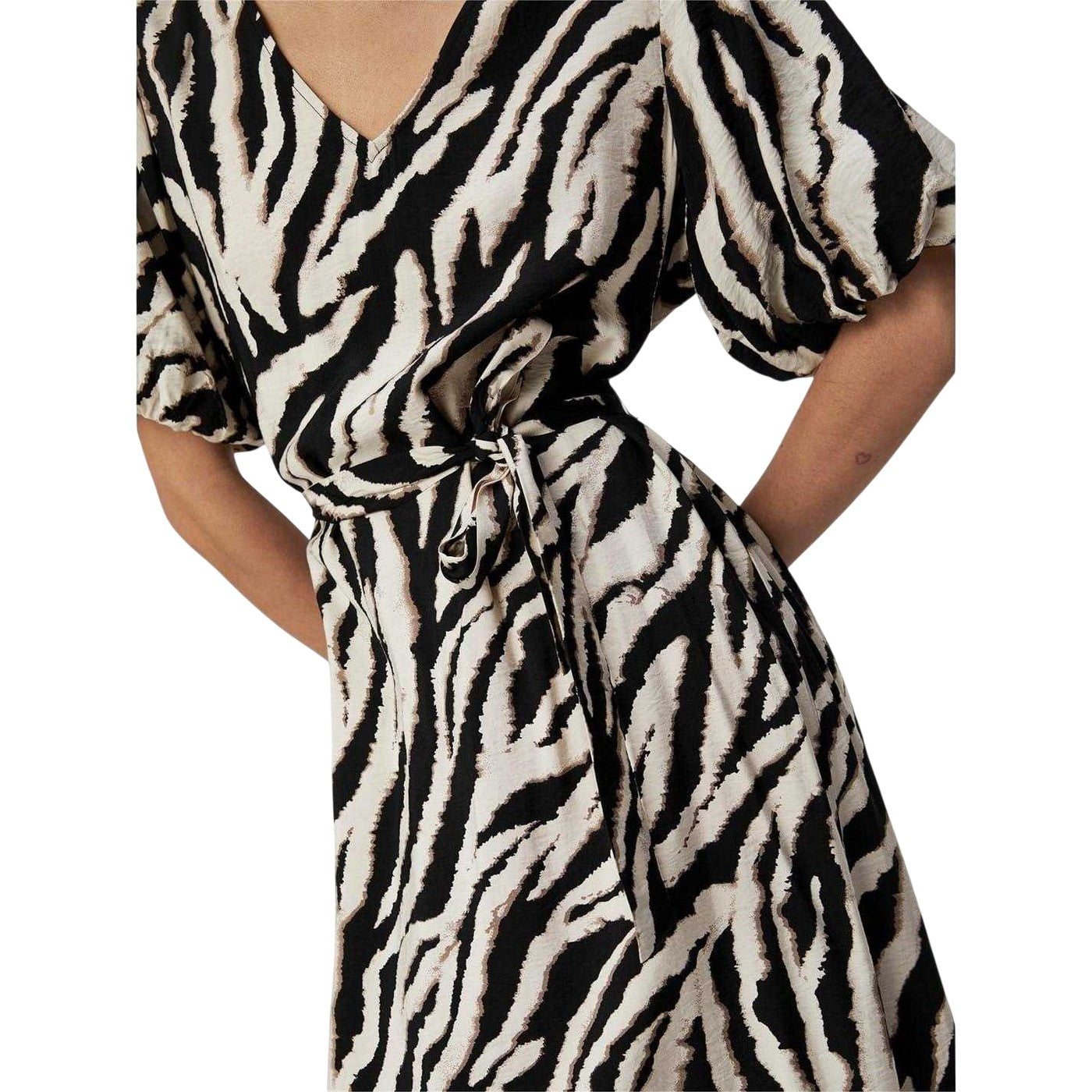 Fossil - Lifestyle - Object Womens-Ladies Jacira V Neck Puff Sleeve Midi Dress