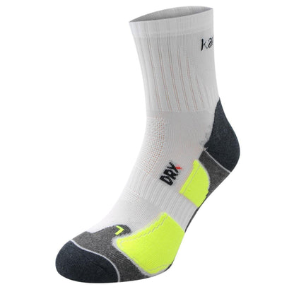 White-Fluorescent Yellow - Side - Karrimor Mens Dri Skin Running Socks (Pack of 2)