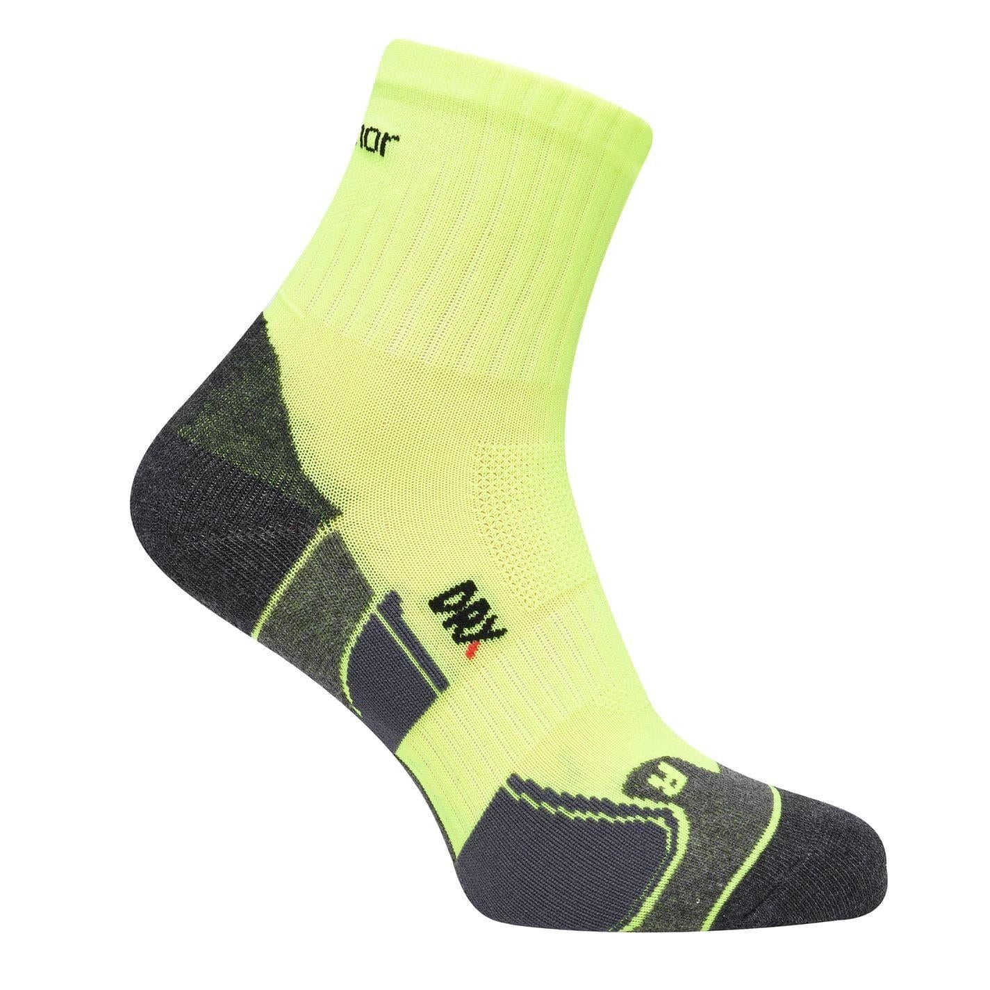 Fluorescent Yellow - Side - Karrimor Mens Dri Skin Running Socks (Pack of 2)