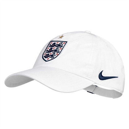 White-Obsidian Black - Side - Nike England FA Cotton Logo Baseball Cap