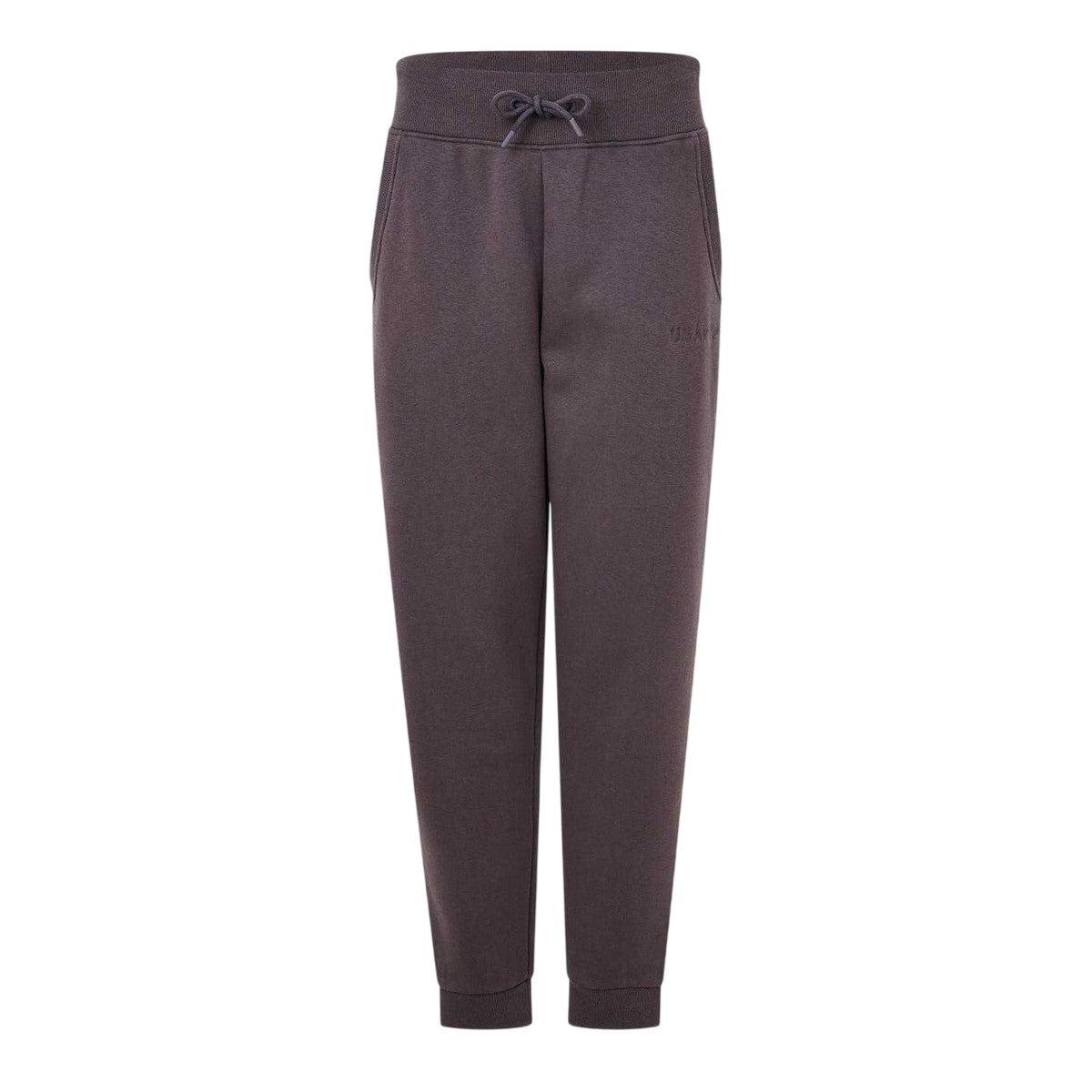 Espresso - Front - USA Womens-Ladies Cotton Blend Adjustable Waist Classic Joggers
