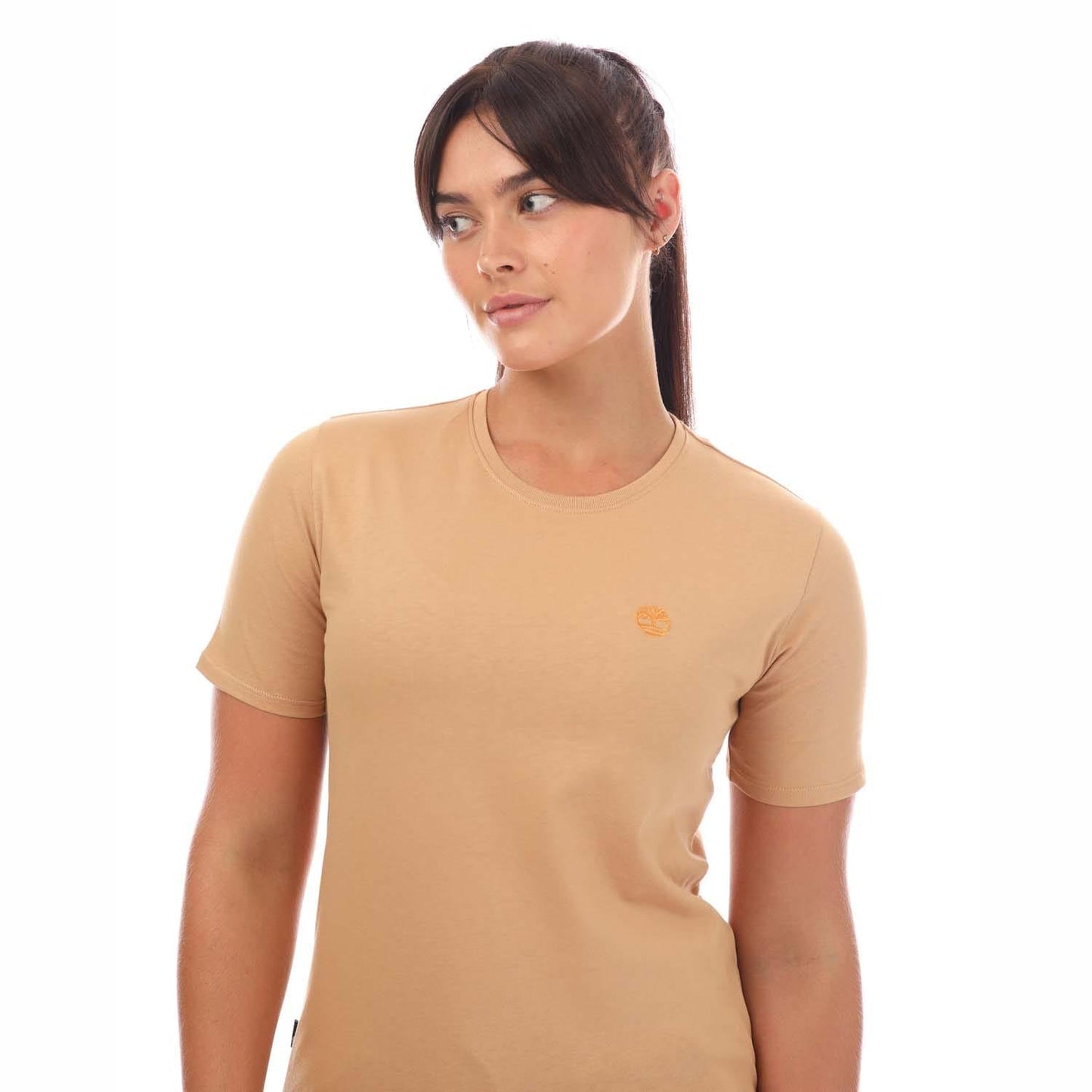 Wheat - Side - Timberland Womens-Ladies Dunstan T-Shirt