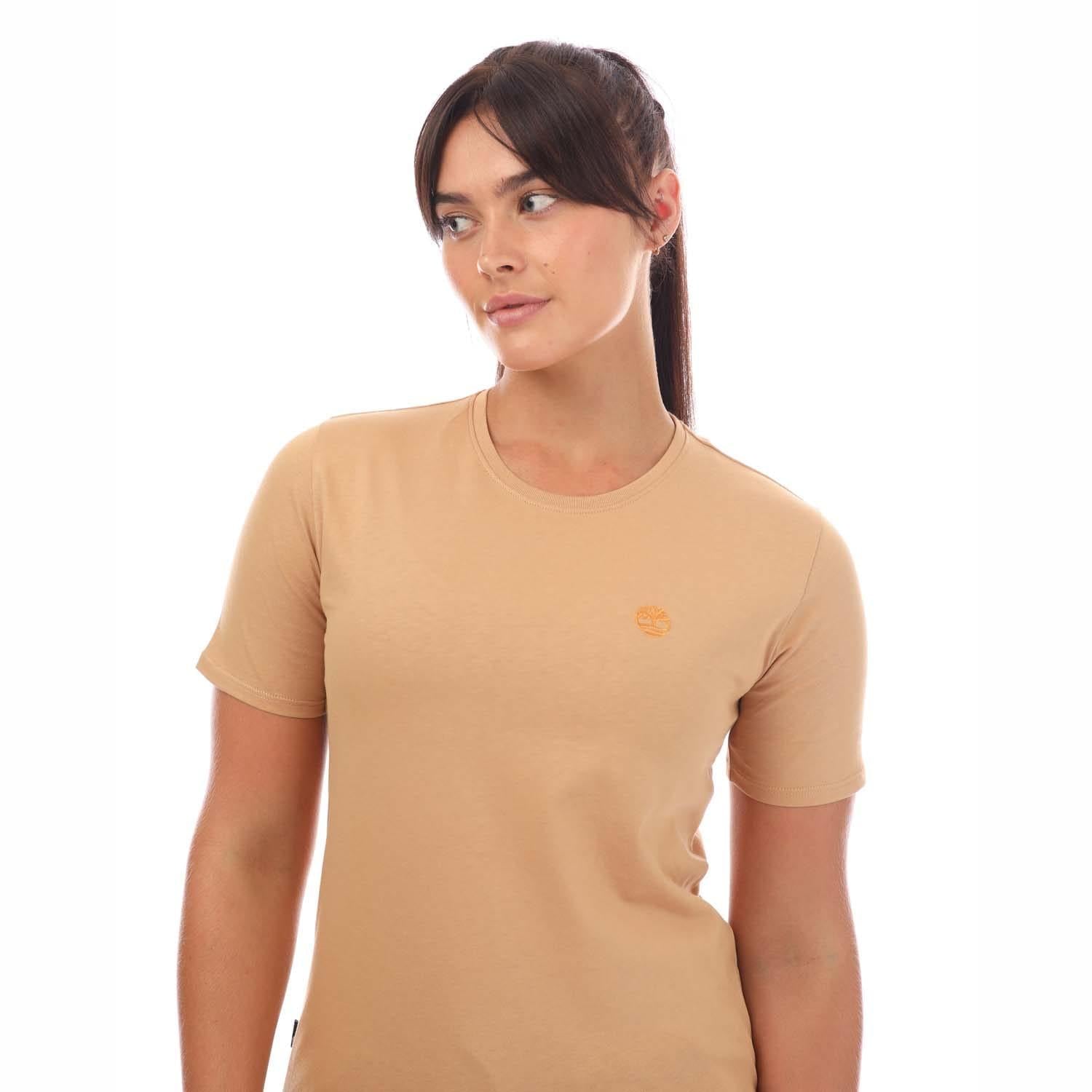 Wheat - Side - Timberland Womens-Ladies Dunstan T-Shirt