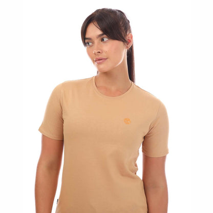 Wheat - Side - Timberland Womens-Ladies Dunstan T-Shirt