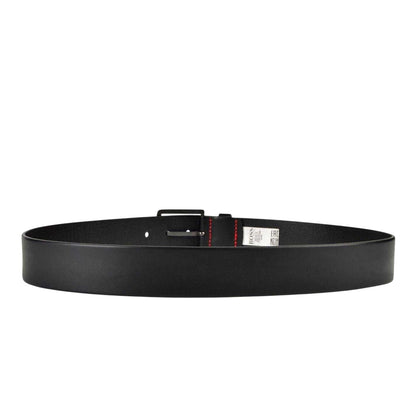 Black - Back - Hugo Mens Gionio Leather Everyday Belt