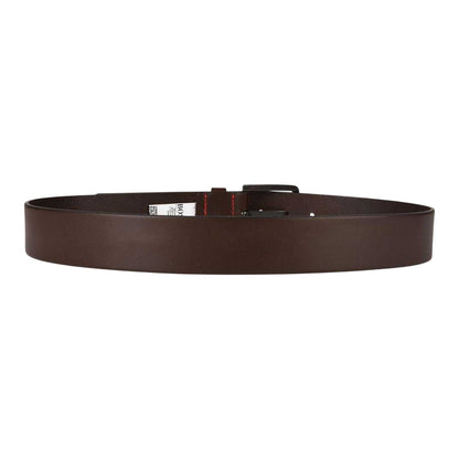 Brown - Back - Hugo Mens Gionio Leather Everyday Belt