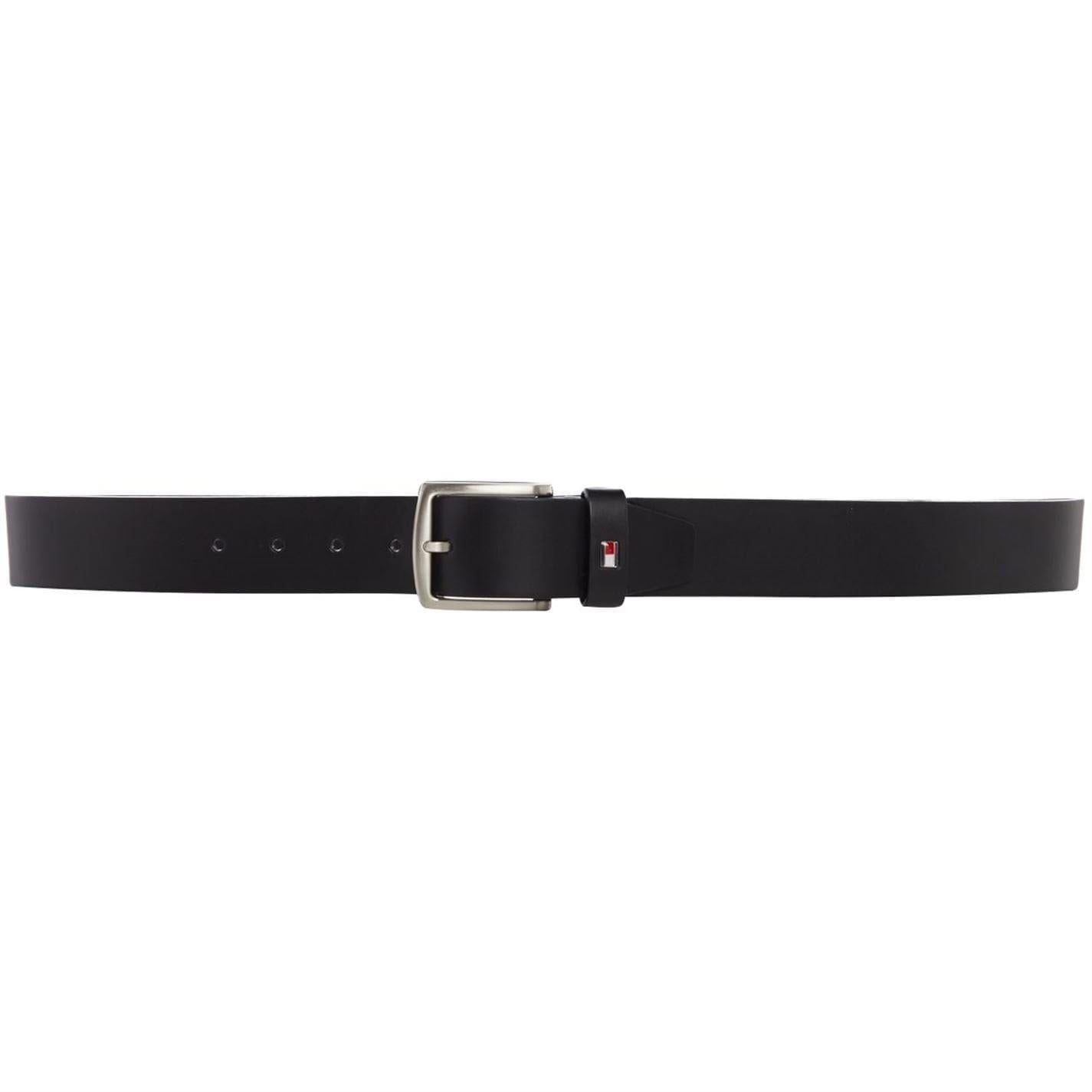 Medium Brown - Front - Tommy Hilfiger Mens Denton Leather Belt