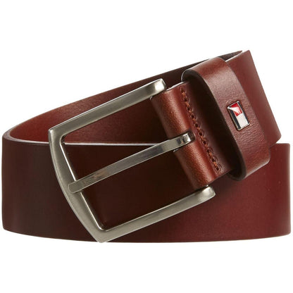 Dark Brown - Back - Tommy Hilfiger Mens Denton Leather Belt