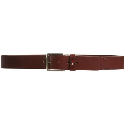 Medium Brown - Back - Tommy Hilfiger Mens Denton Leather Belt