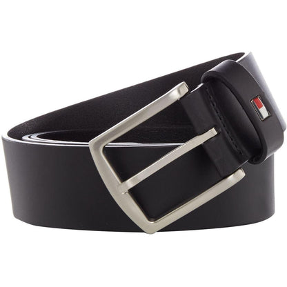 Black - Front - Tommy Hilfiger Mens Denton Leather Belt