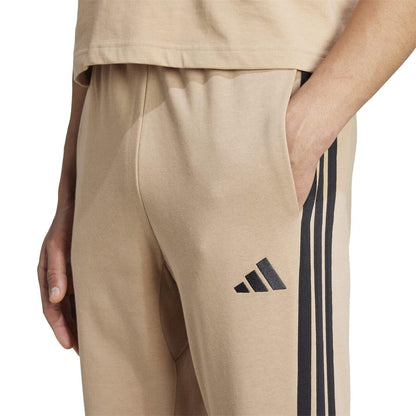 Sandstone - Side - Adidas Mens Essentials Stripe Tapered Joggers