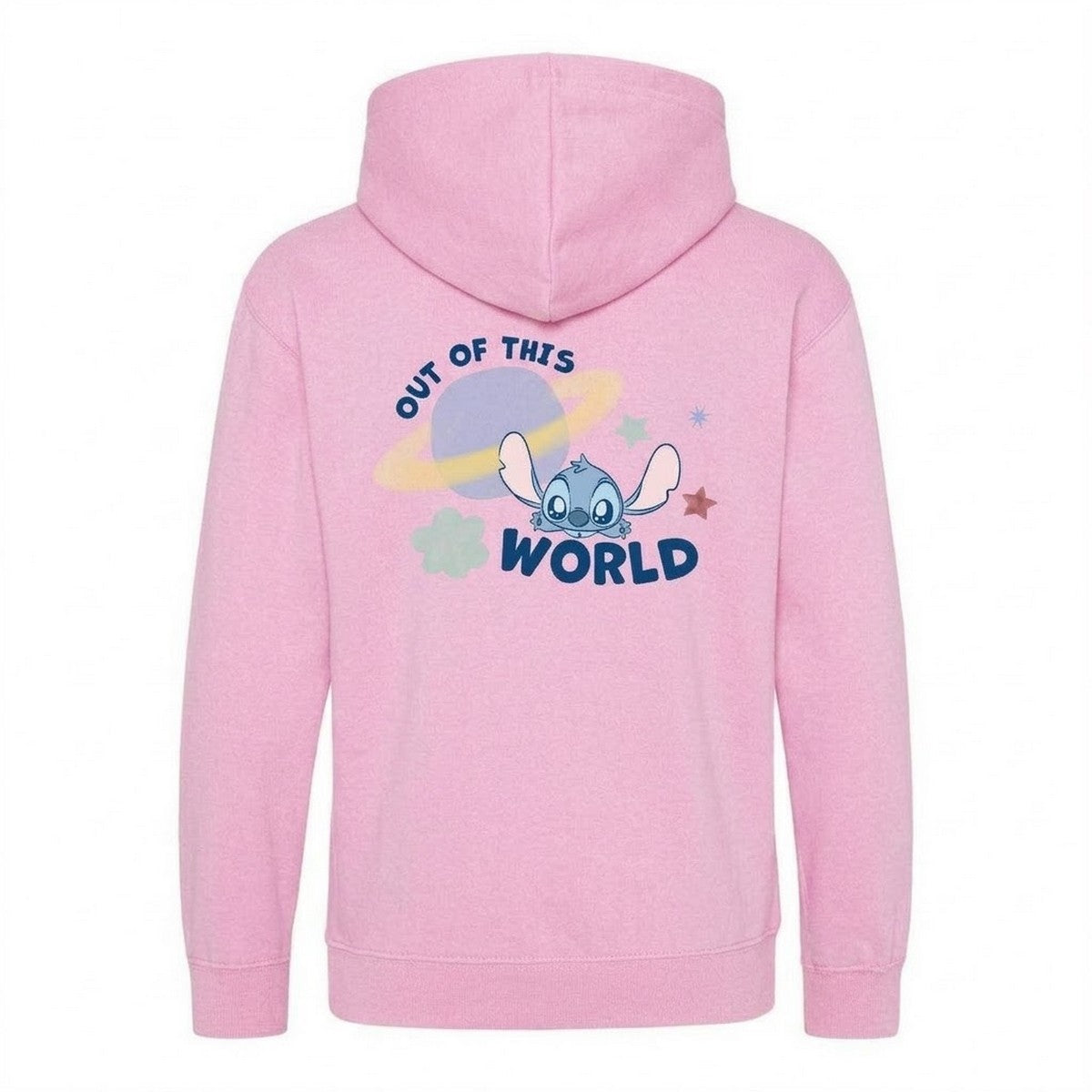 White - Back - Lilo & Stitch Childrens-Kids Out Of This World Hoodie