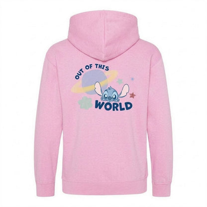 White - Back - Lilo & Stitch Childrens-Kids Out Of This World Hoodie