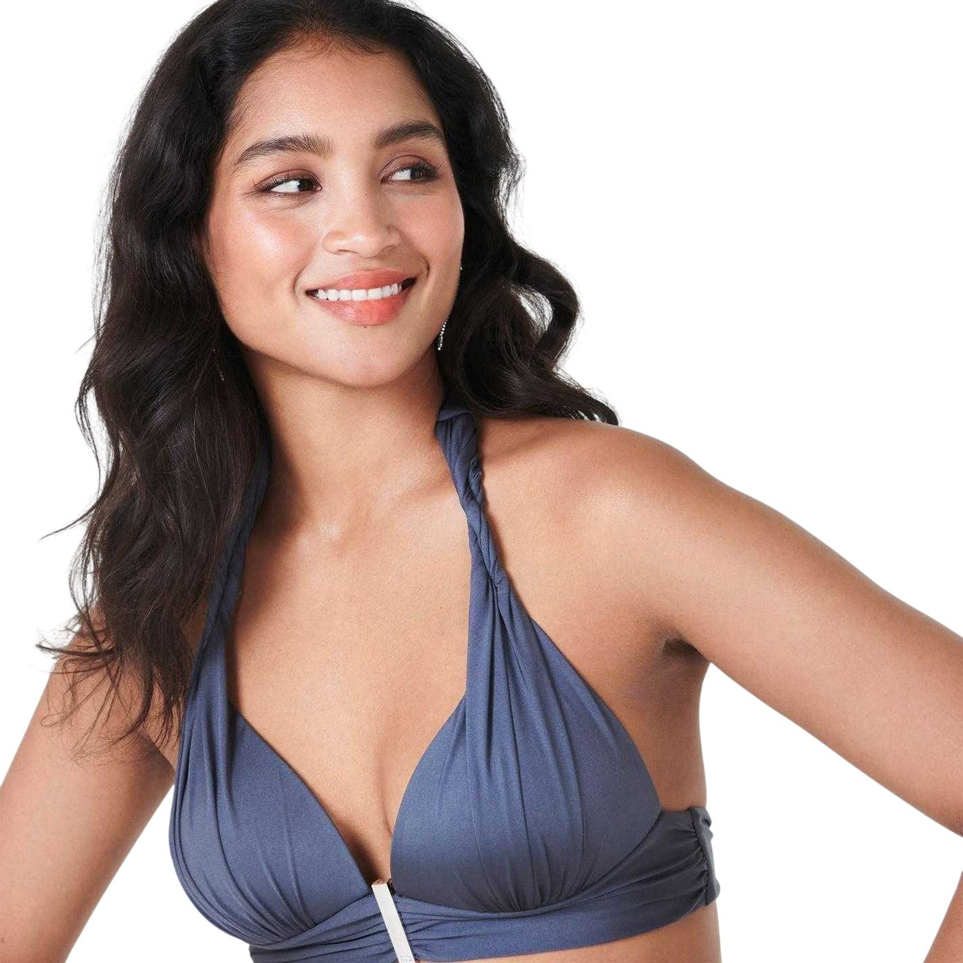 Pewter - Side - Biba Womens-Ladies Sophisticated Bikini Top