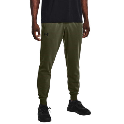 Marine OD Green - Side - Under Armour Mens Fleece Joggers