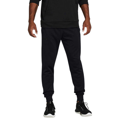 Black - Side - Under Armour Mens Fleece Joggers