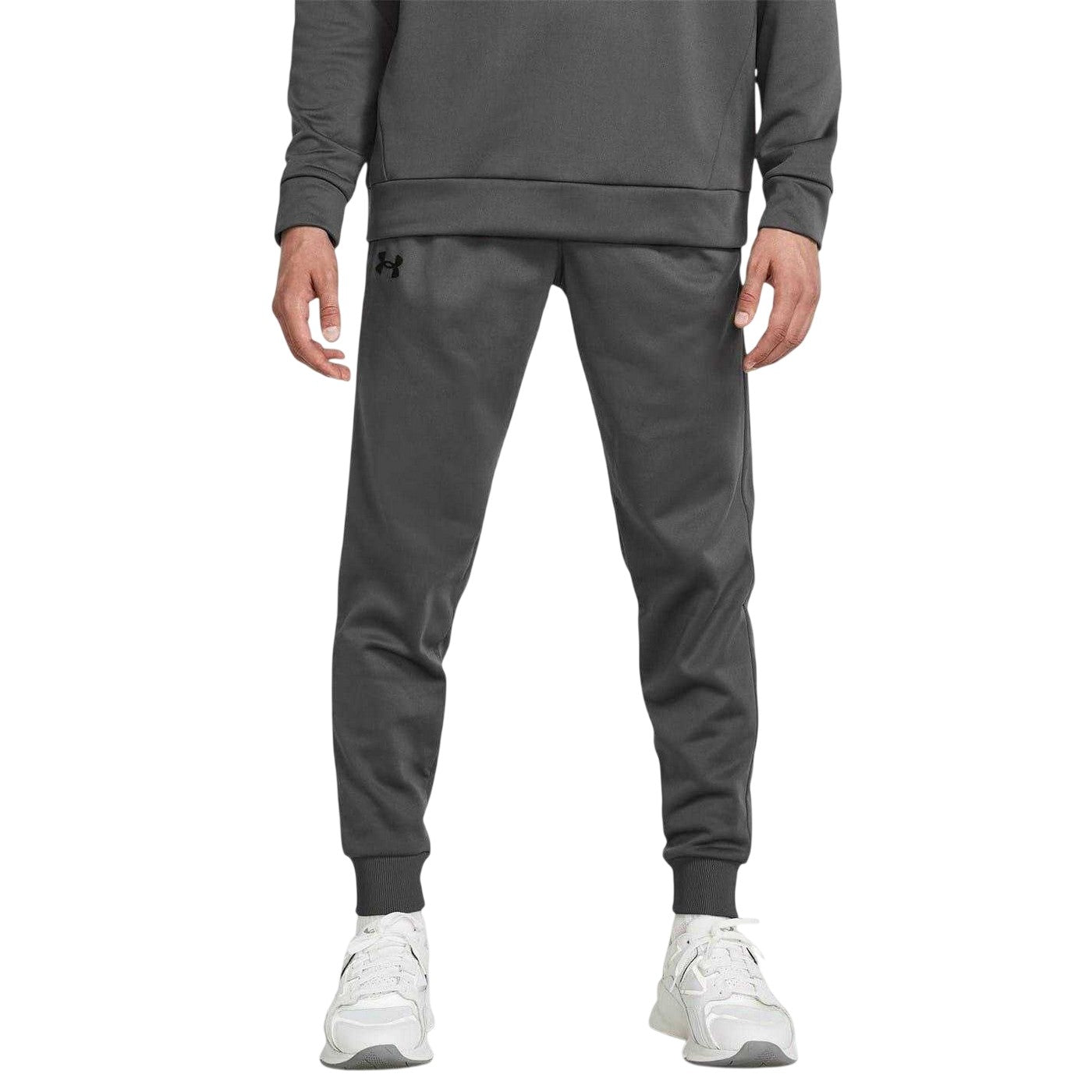 White Castlerock - Side - Under Armour Mens Fleece Joggers
