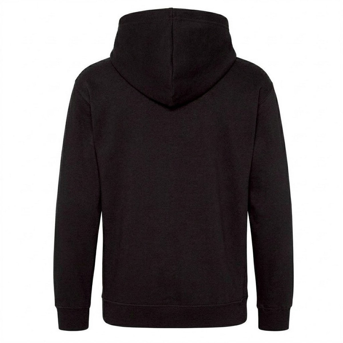 Black - Back - AWD Childrens-Kids Retro Gaming Controller Drawstring Hoodie