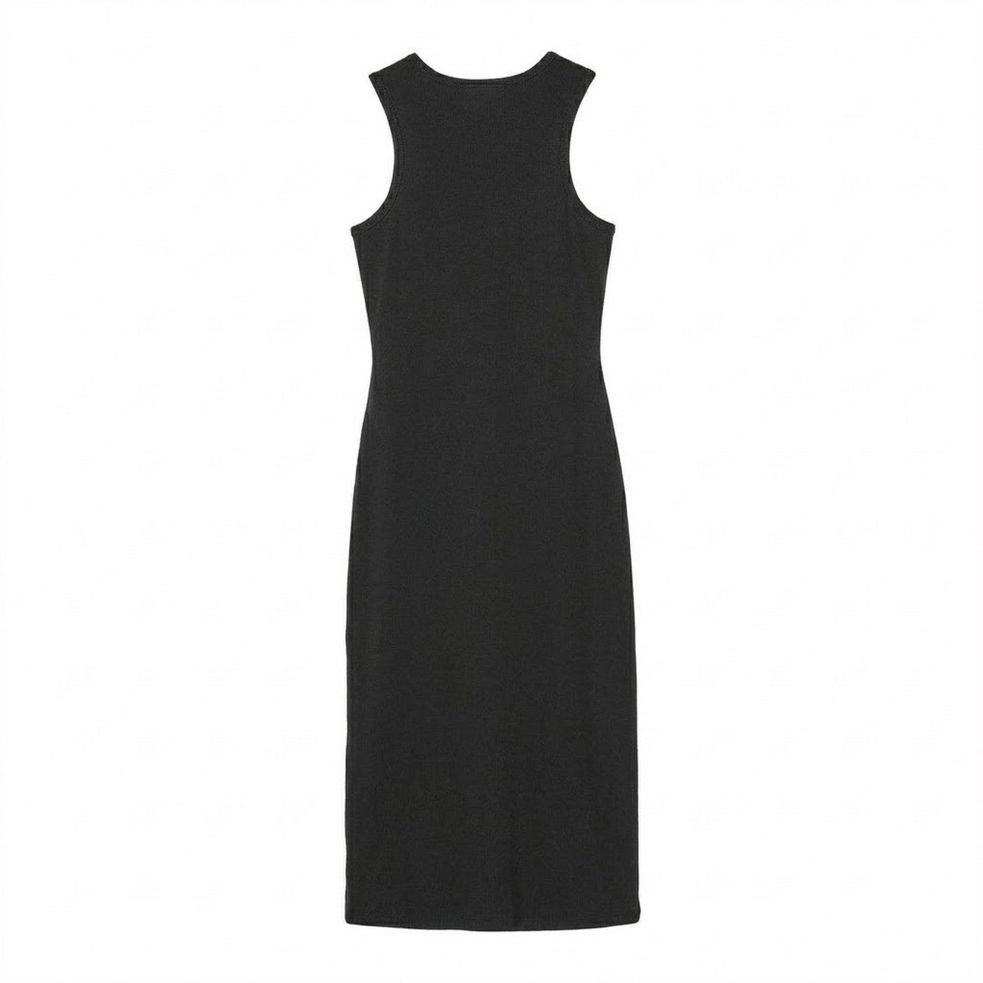 Black - Back - Calvin Klein Womens-Ladies Cotton Midi Bodycon Dress