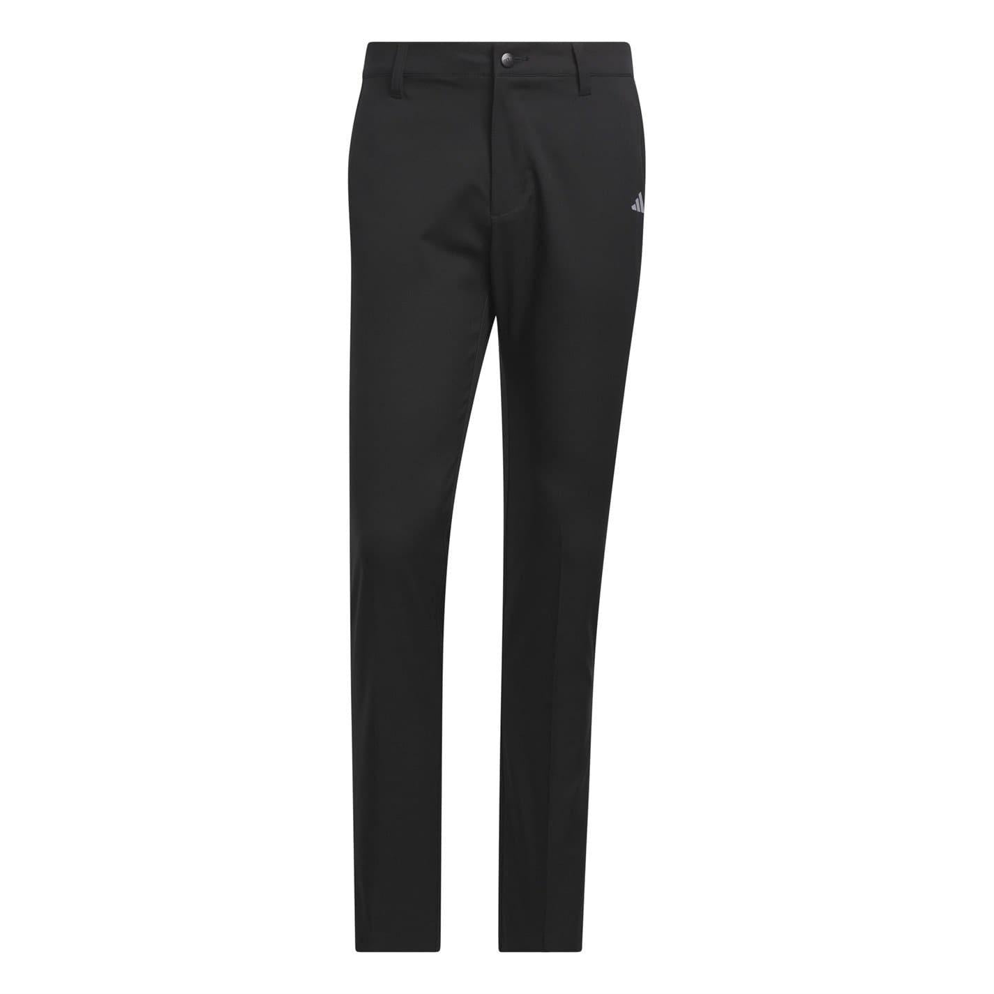 Black - Front - Adidas Mens Tech Tapered Golf Trousers