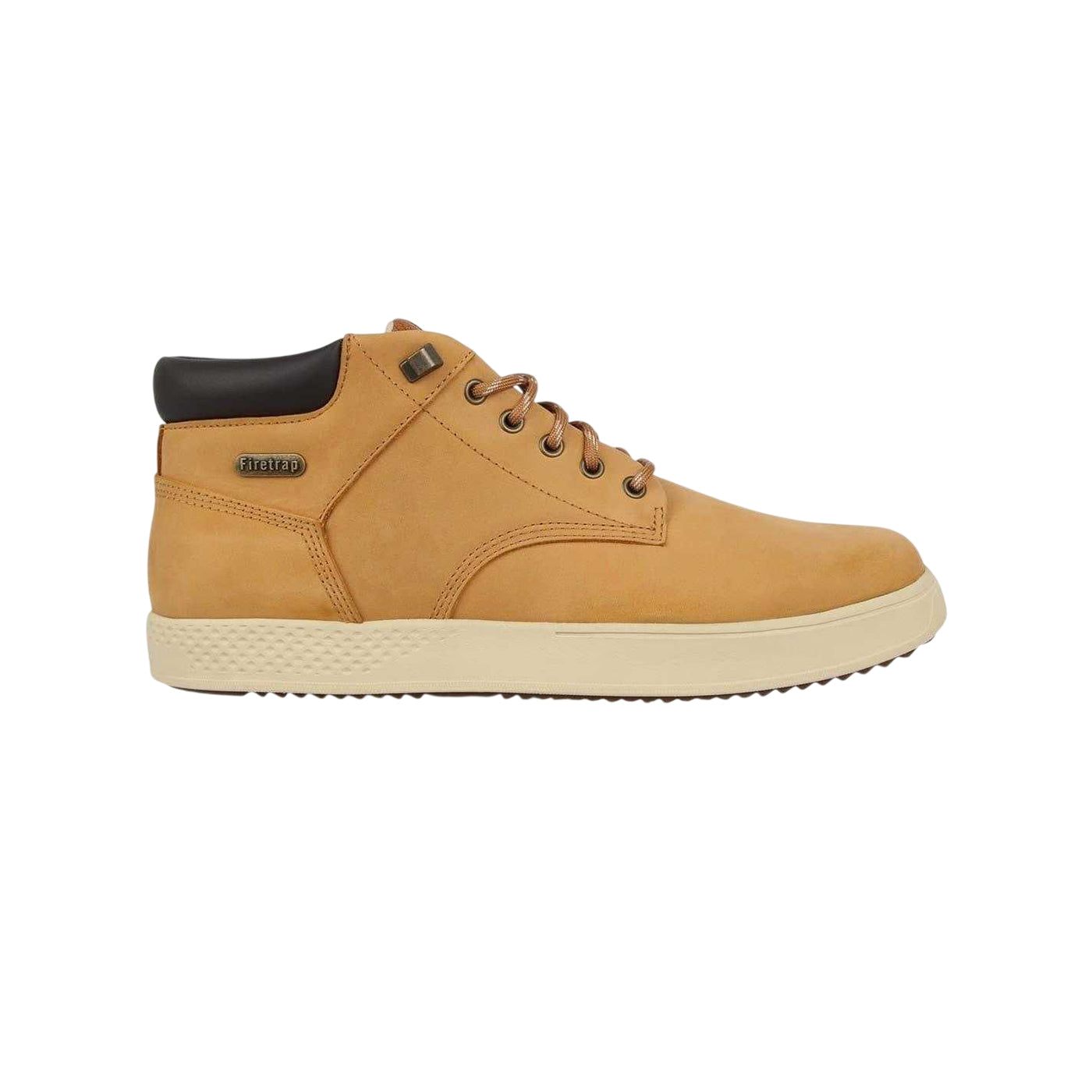 Tan - Side - Firetrap Mens Leather Chukka Boots