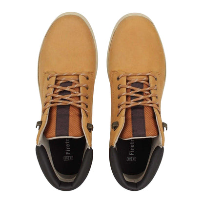 Tan - Pack Shot - Firetrap Mens Leather Chukka Boots