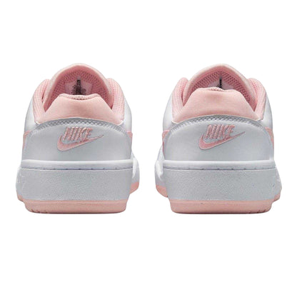 White-Pink - Back - Nike Childrens-Kids Full Force Leather Trainers