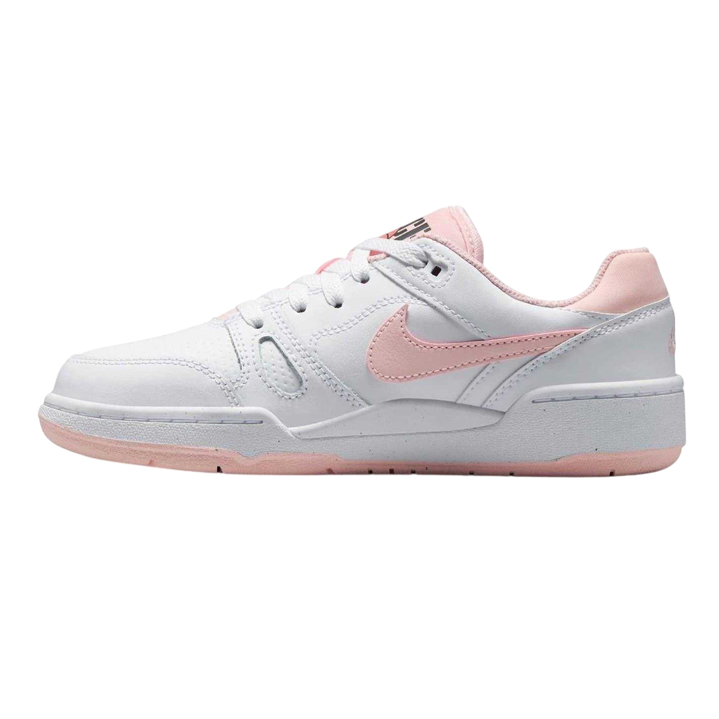 White-Pink - Lifestyle - Nike Childrens-Kids Full Force Leather Trainers