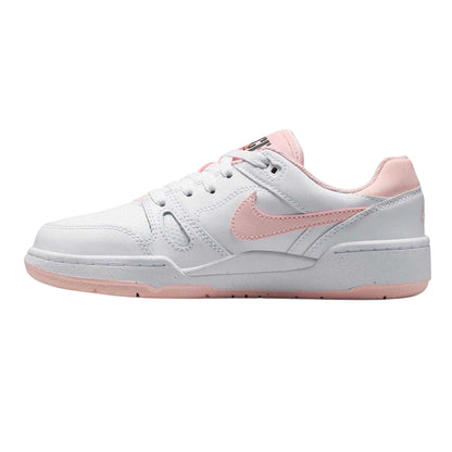White-Pink - Lifestyle - Nike Childrens-Kids Full Force Leather Trainers
