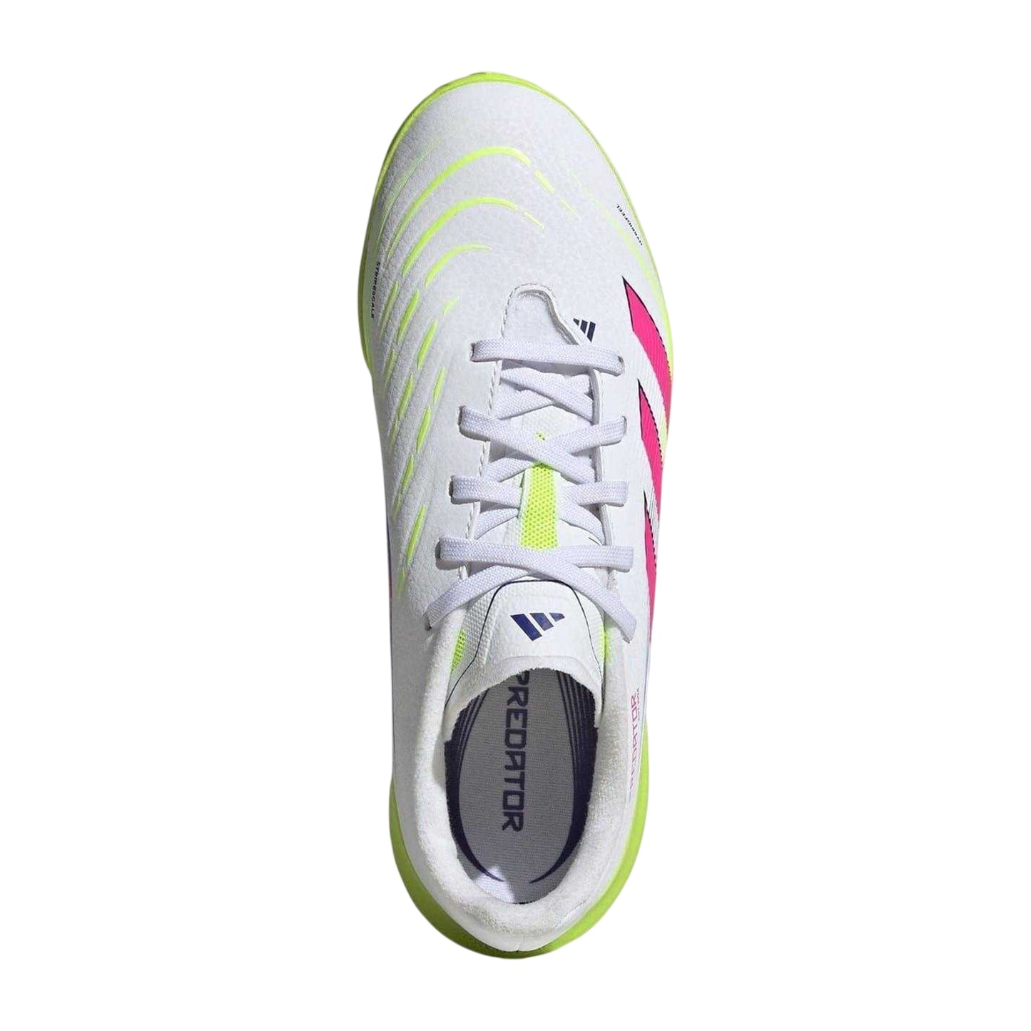 White-Pink - Pack Shot - Adidas Childrens-Kids Predator Astro Turf Trainers