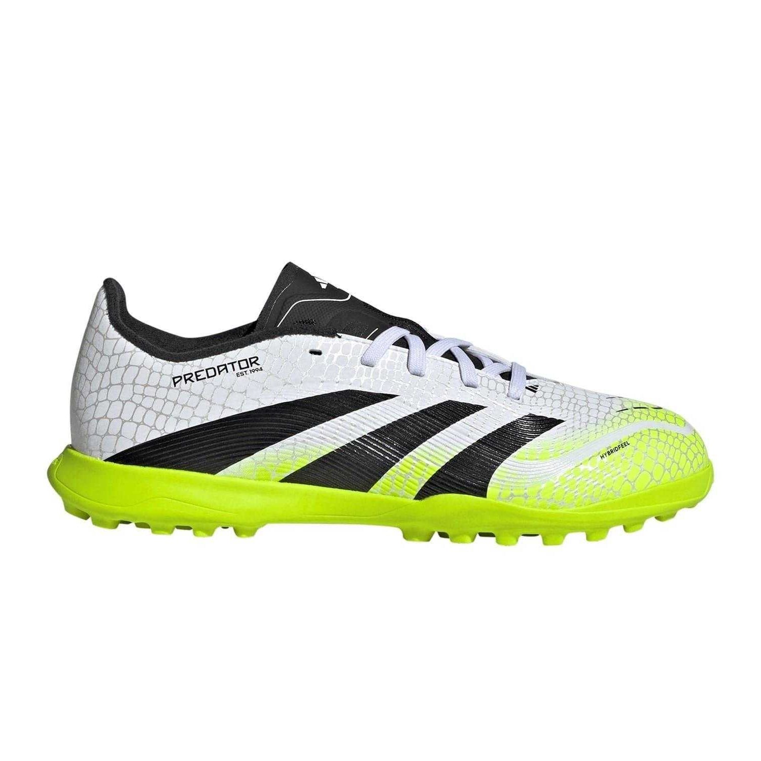 White-Black-Lemon - Lifestyle - Adidas Childrens-Kids Predator Astro Turf Trainers