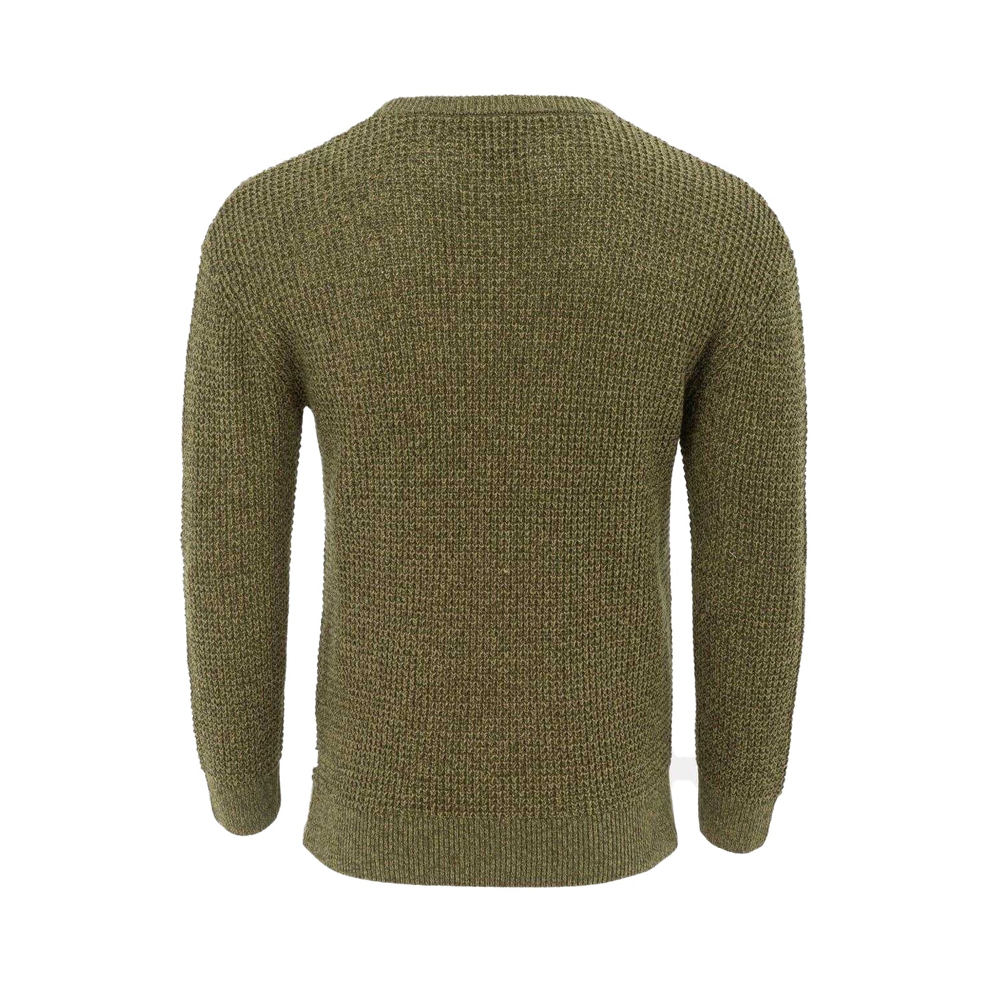 Khaki Green - Back - Firetrap Mens Classic Knitted Jumper