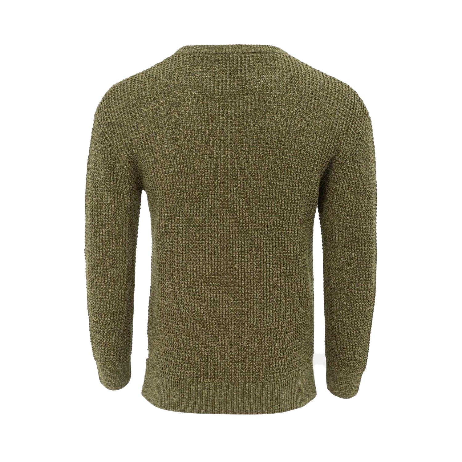 Khaki Green - Back - Firetrap Mens Classic Knitted Jumper