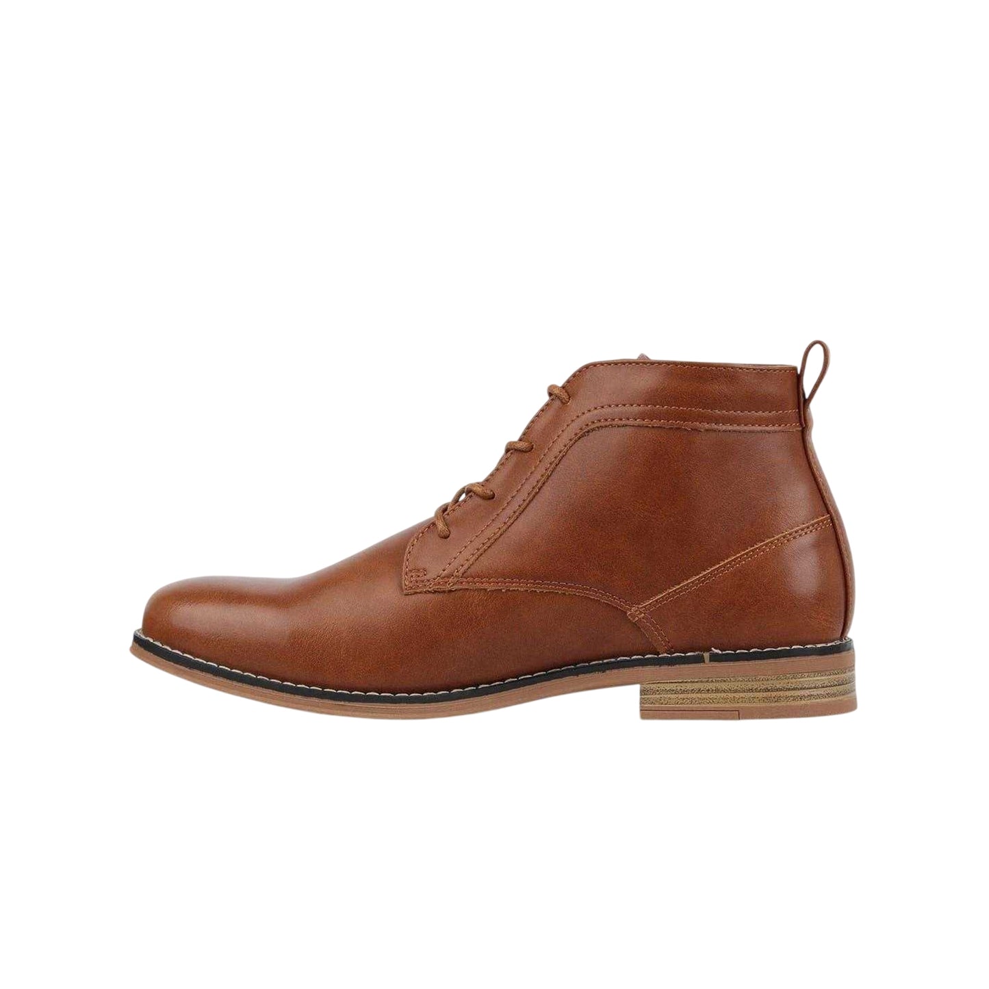 Brown - Back - Nicholas Deakins Mens Lace Up Desert Boots