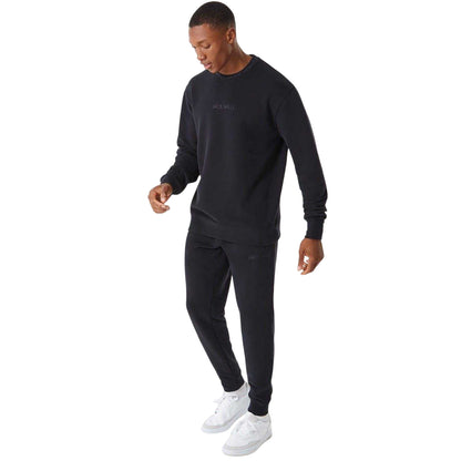 Black - Back - Jack Wills Mens Jacquard Slim Joggers