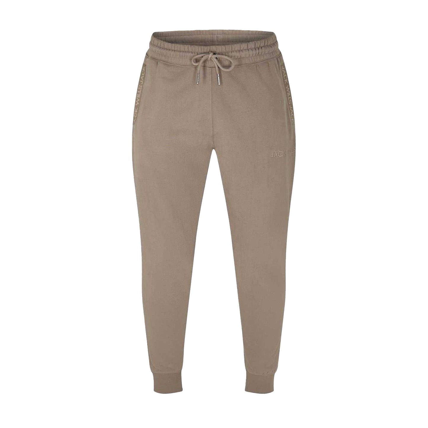 Fawn - Front - Jack Wills Mens Jacquard Slim Joggers