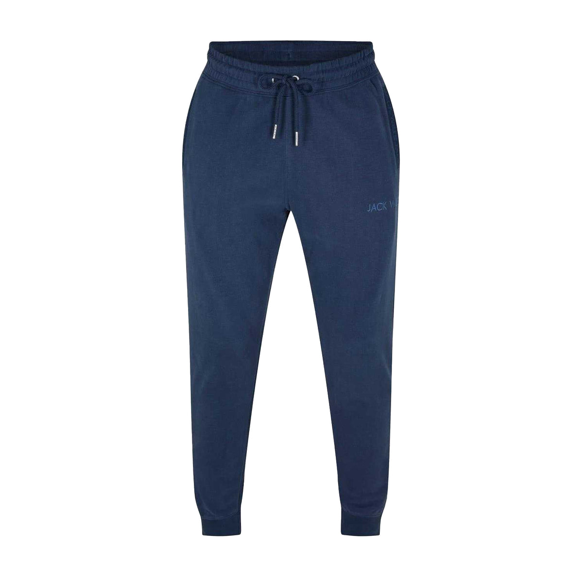Navy - Front - Jack Wills Mens Jacquard Slim Joggers