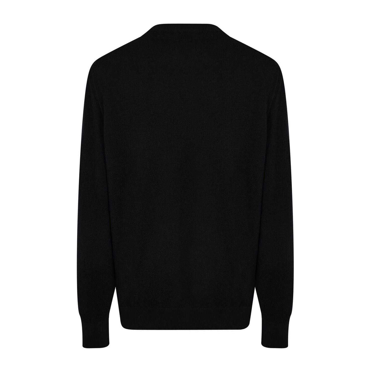 Black - Back - Boss Mens Ecaio-P Knitted Jumper