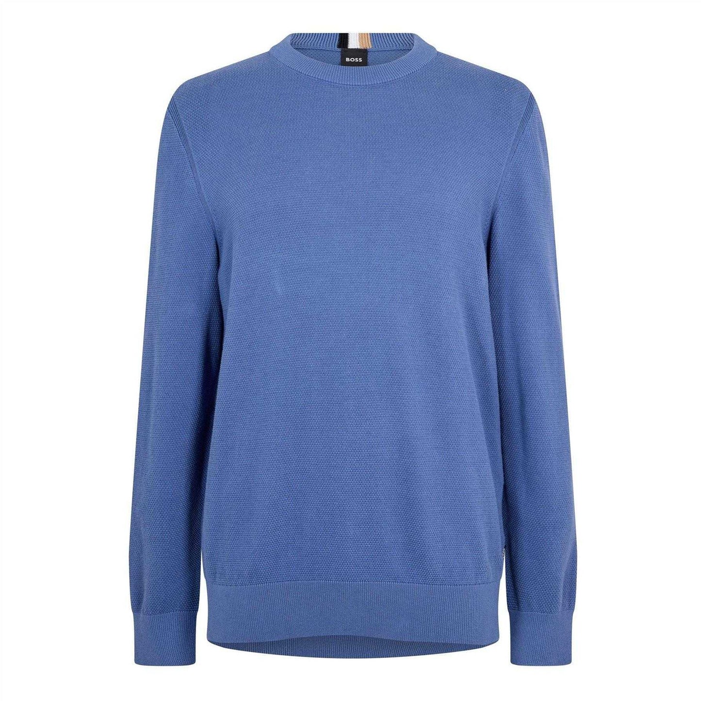 Blue - Front - Boss Mens Ecaio-P Knitted Jumper