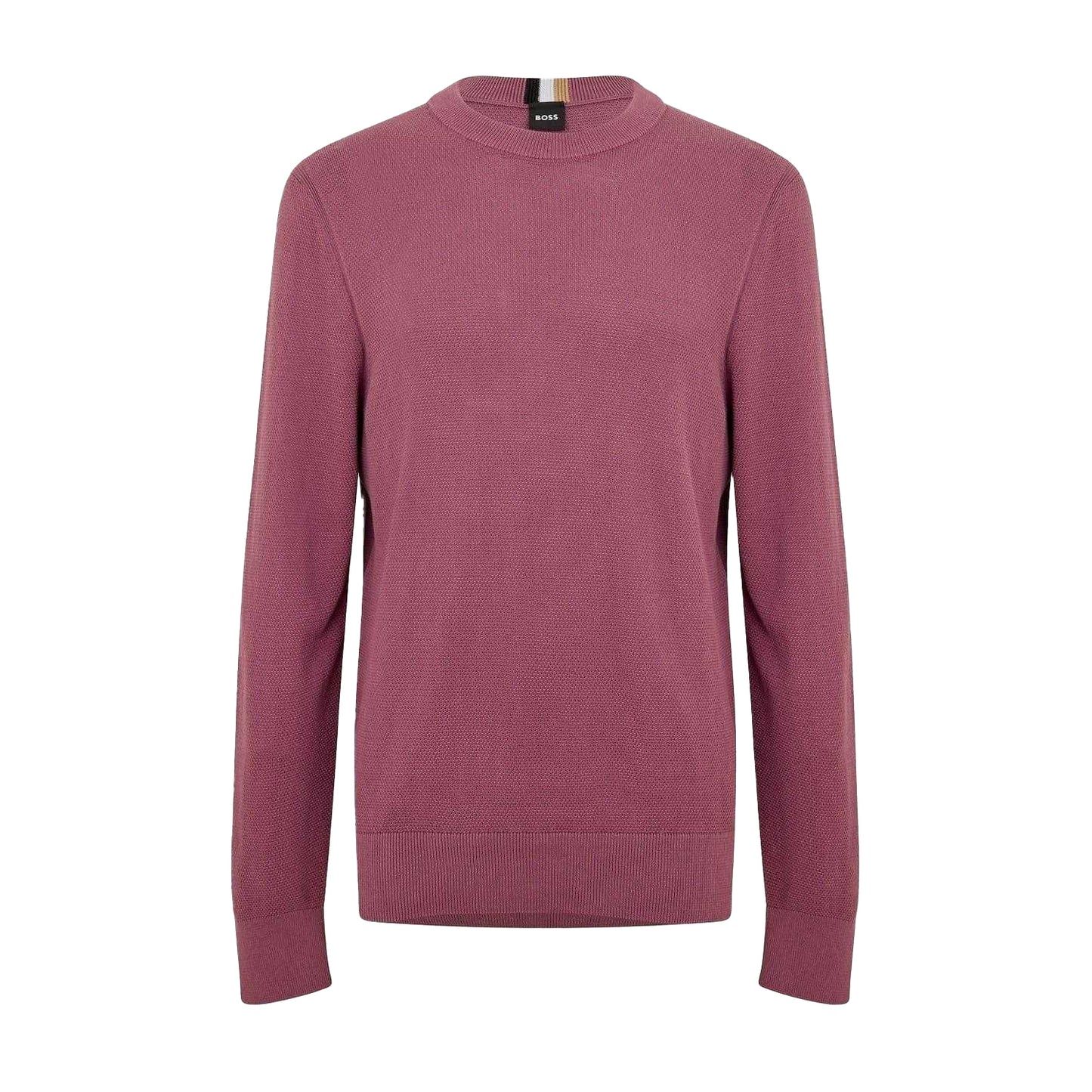 Bright Purple - Front - Boss Mens Ecaio-P Knitted Jumper