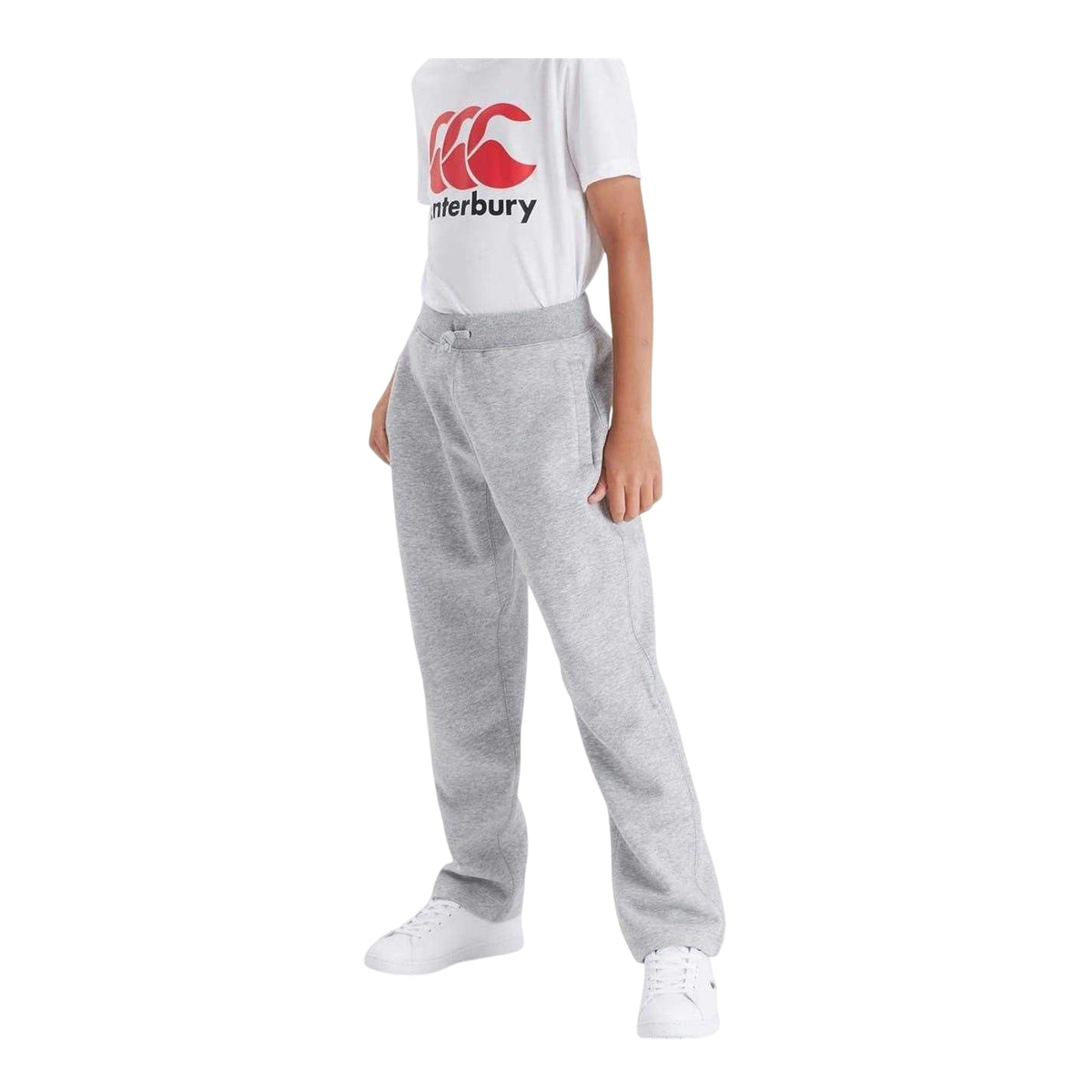 Classic Marl - Front - Canterbury Childrens-Kids Combination Joggers
